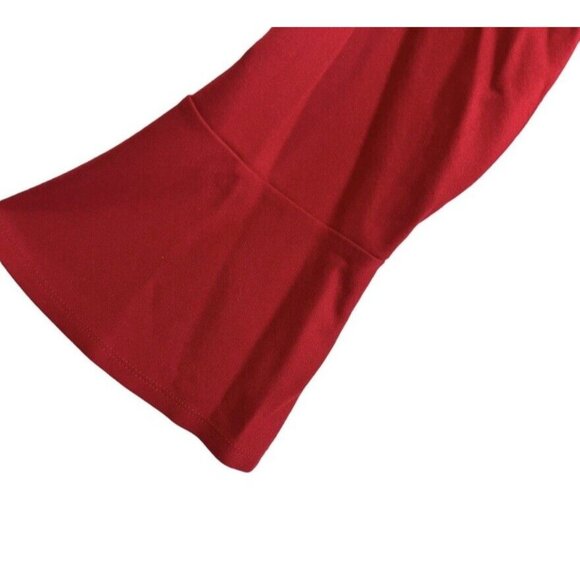 Womens J Jill Ponte Bell Sleeve Shift Dress With Pockets Cranberry Red Small - Picture 13 of 14